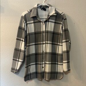 Stefano Basics Plaid Shirt in Black and Gray